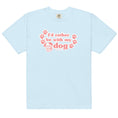 Load image into Gallery viewer, I'd Rather Be With My Dog Tee- Chambray