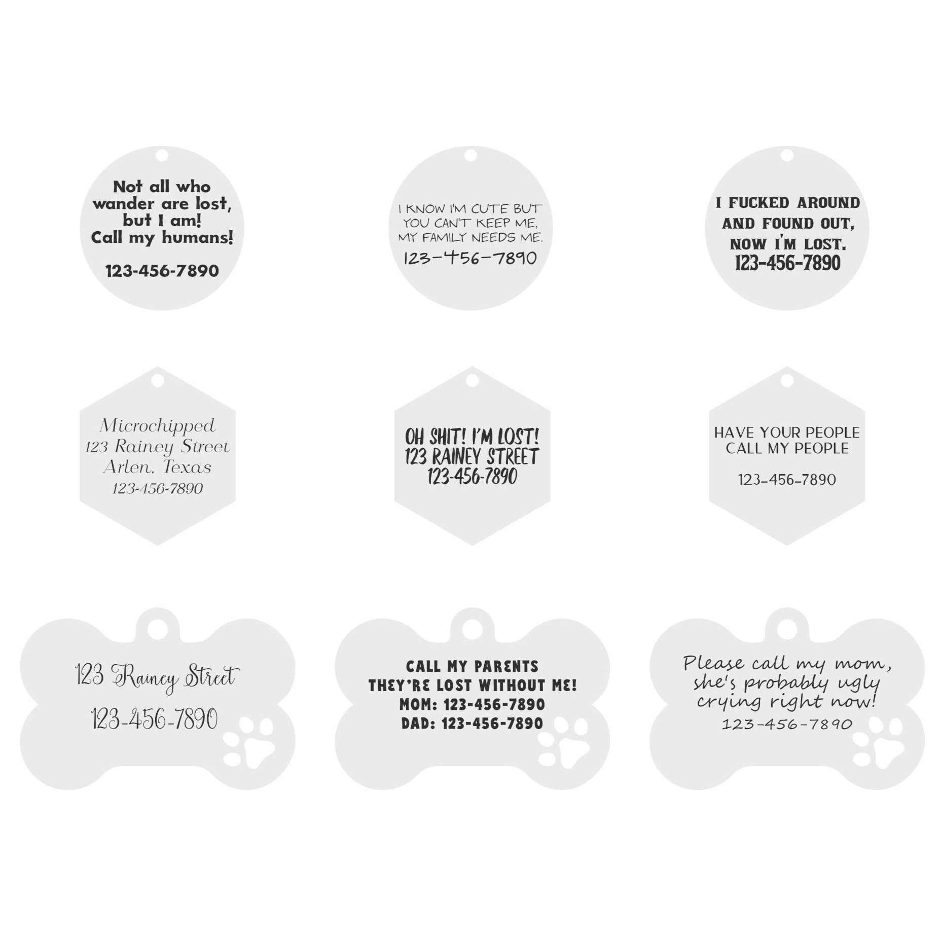 Wolfdoge Dog Tag Pet ID Tags