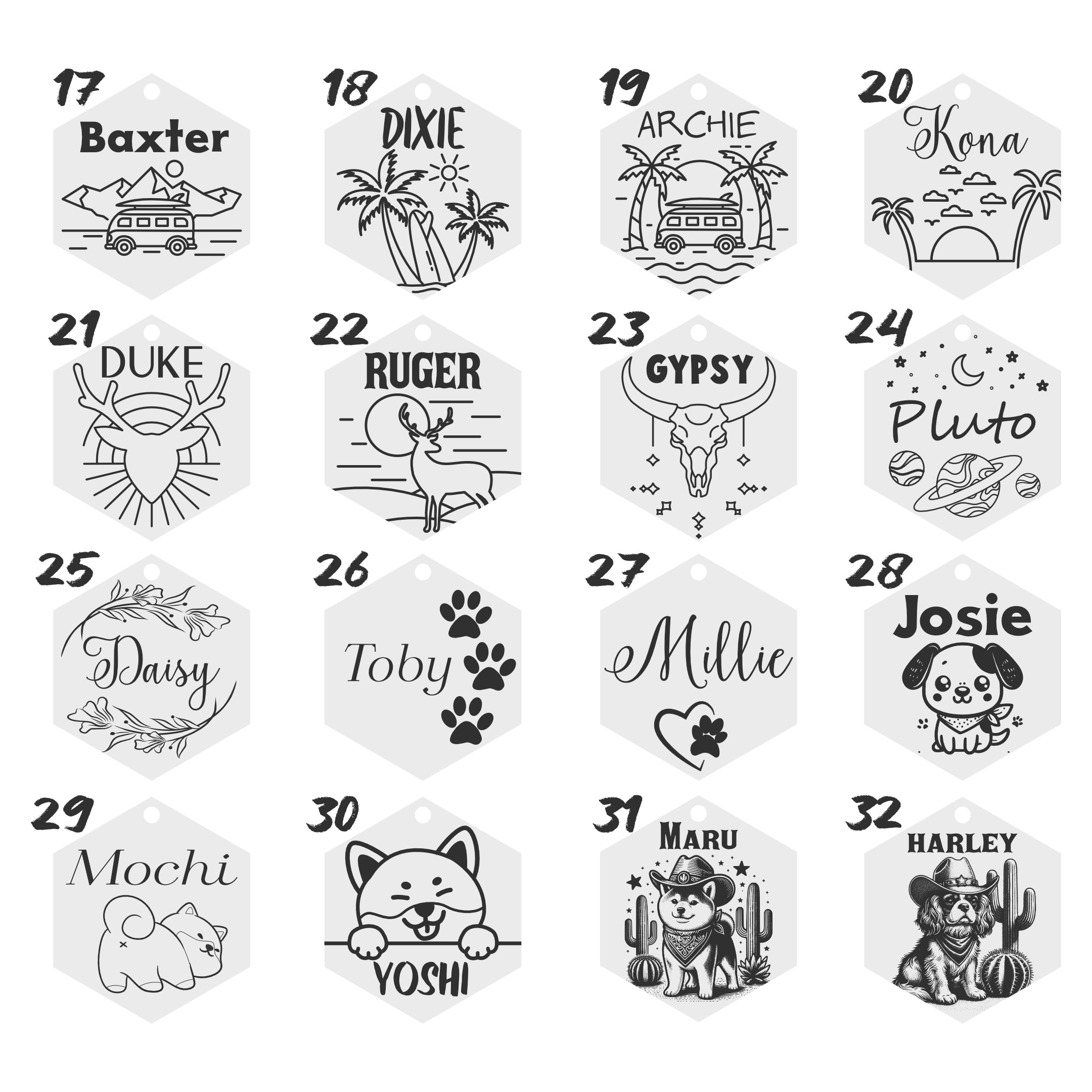 Wolfdoge Dog Tag Pet ID Tags