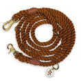 Load image into Gallery viewer, Wolfdoge 7.5 Ft Hands-Fee Rope Leash | 100% Cotton Braided Rope Dog Lead | Cinnamon
