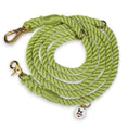 Load image into Gallery viewer, Wolfdoge 7.5 Ft Hands-Fee Rope Leash | 100% Cotton Braided Rope Dog Lead | Lime
