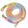 Load image into Gallery viewer, Wolfdoge 7.5 Ft Hands-Fee Rope Leash | 100% Cotton Braided Rope Dog Lead | Pastel Ombré
