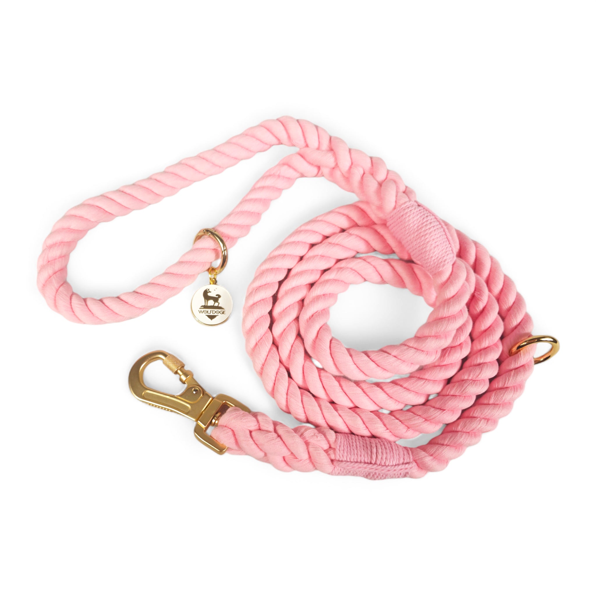 Wolfdoge Rope Leash Bubblegum