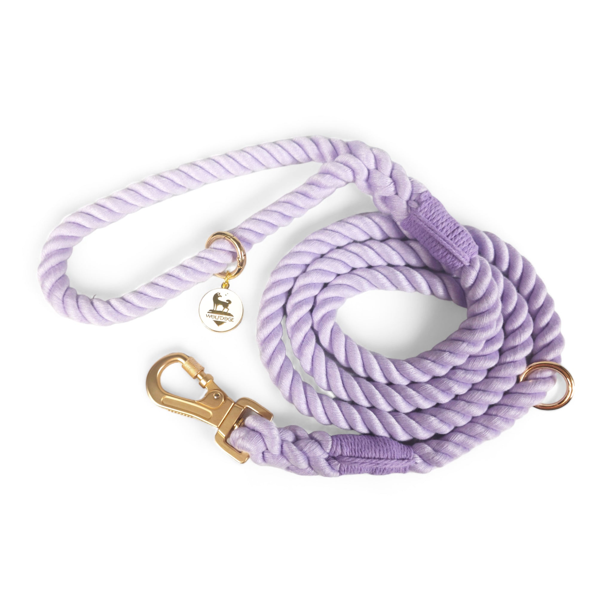 Wolfdoge Rope Leash Lilac