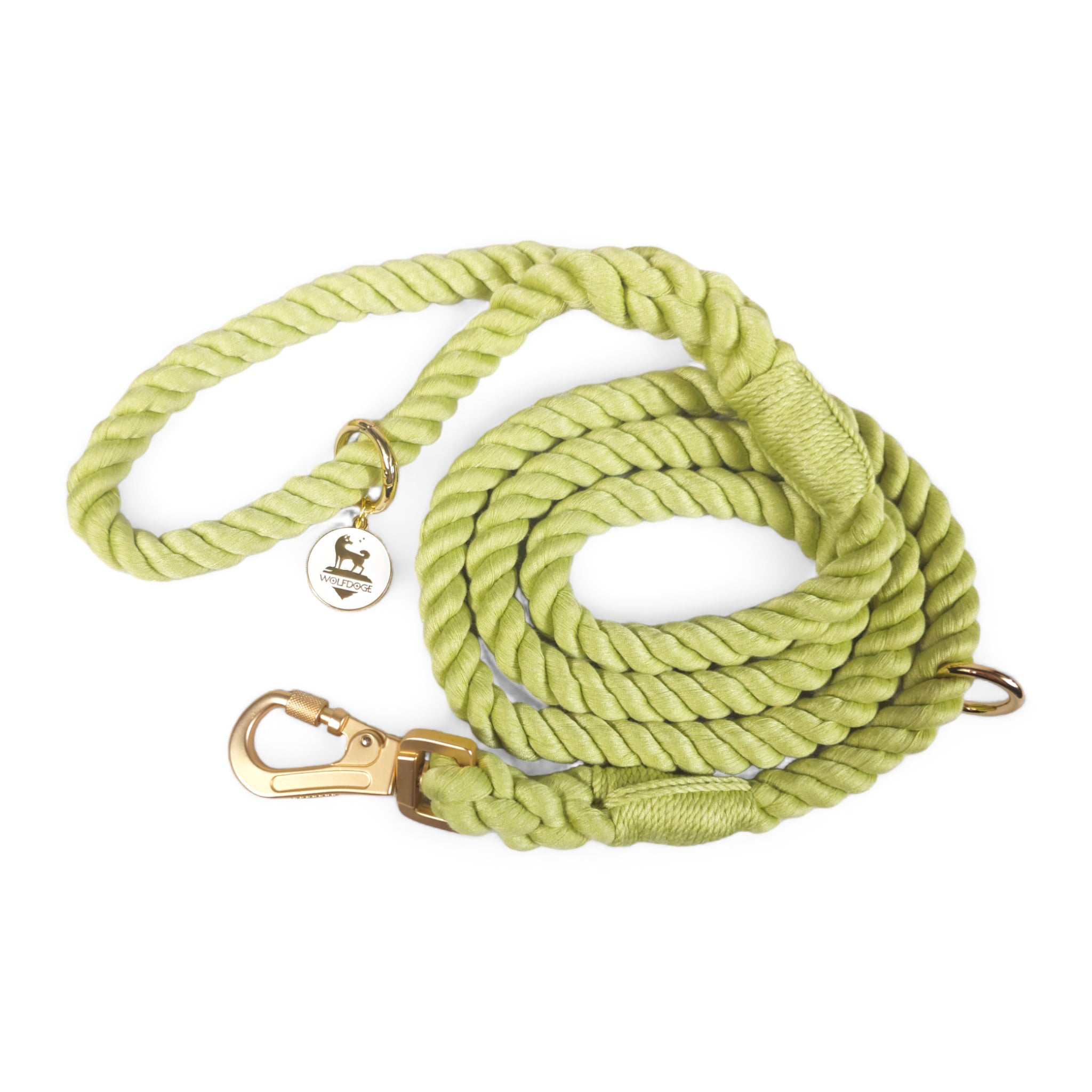 Wolfdoge Rope Leash Lime