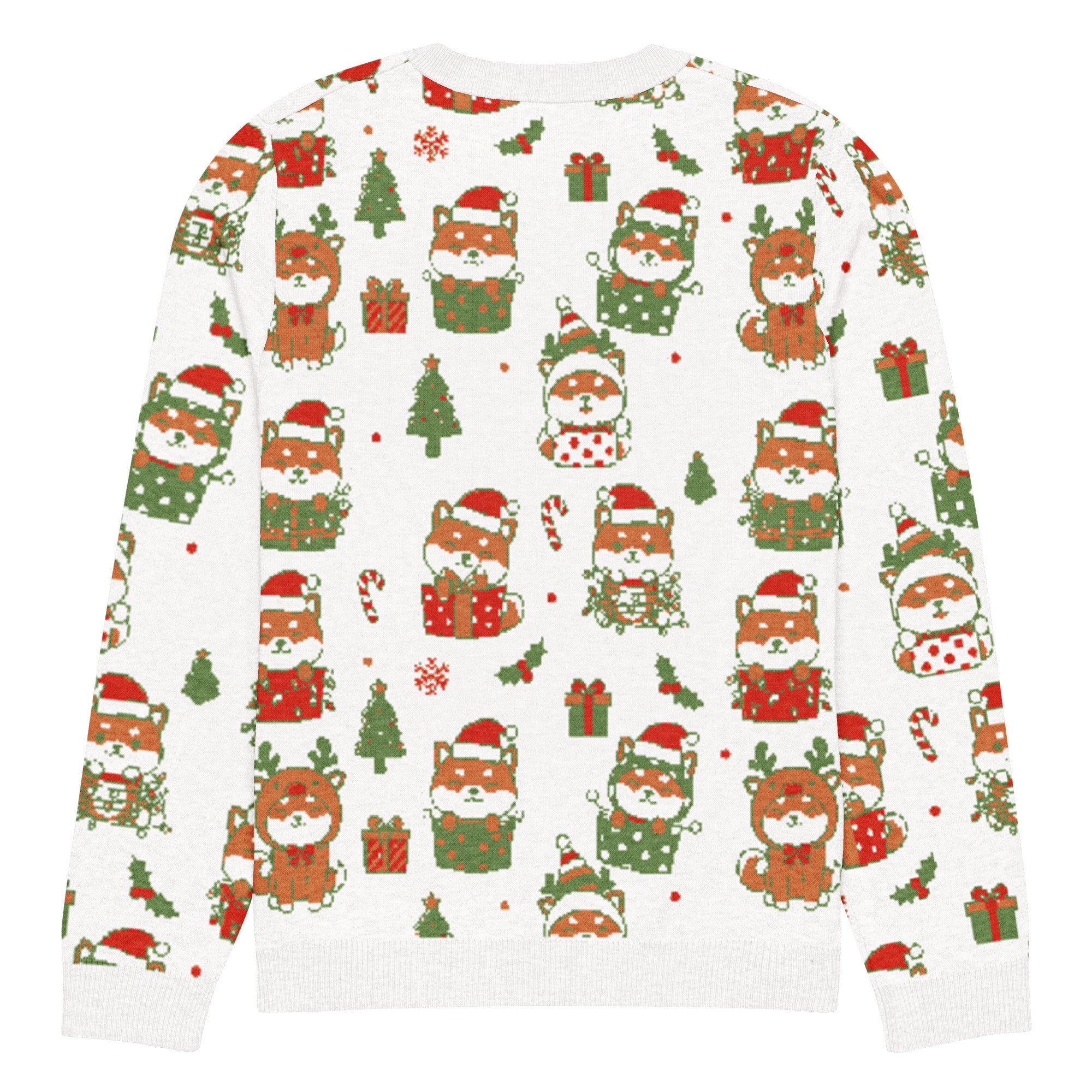 Shiba Inu Christmas Sweater | Matching Dog & Owner Ugly Holiday Sweater | Back