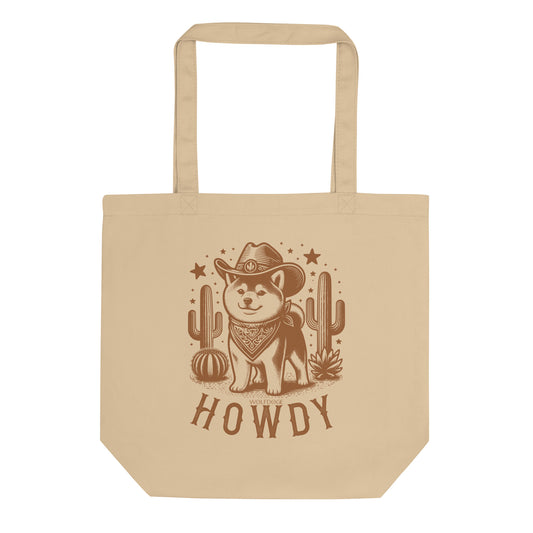Howdy Pawtner Tote Bag Front