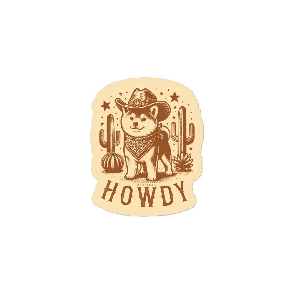Howdy Pawtner Sticker
