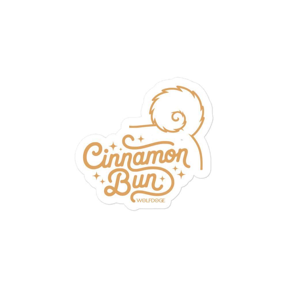 Cinnamon Bun Sticker | Shiba Inu Tail Vinyl Decal Sticker | 3"x3"