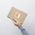 Load image into Gallery viewer, Cinnamon Bun Sticker | Shiba Inu Tail Vinyl Decal Sticker | 3"x3"
