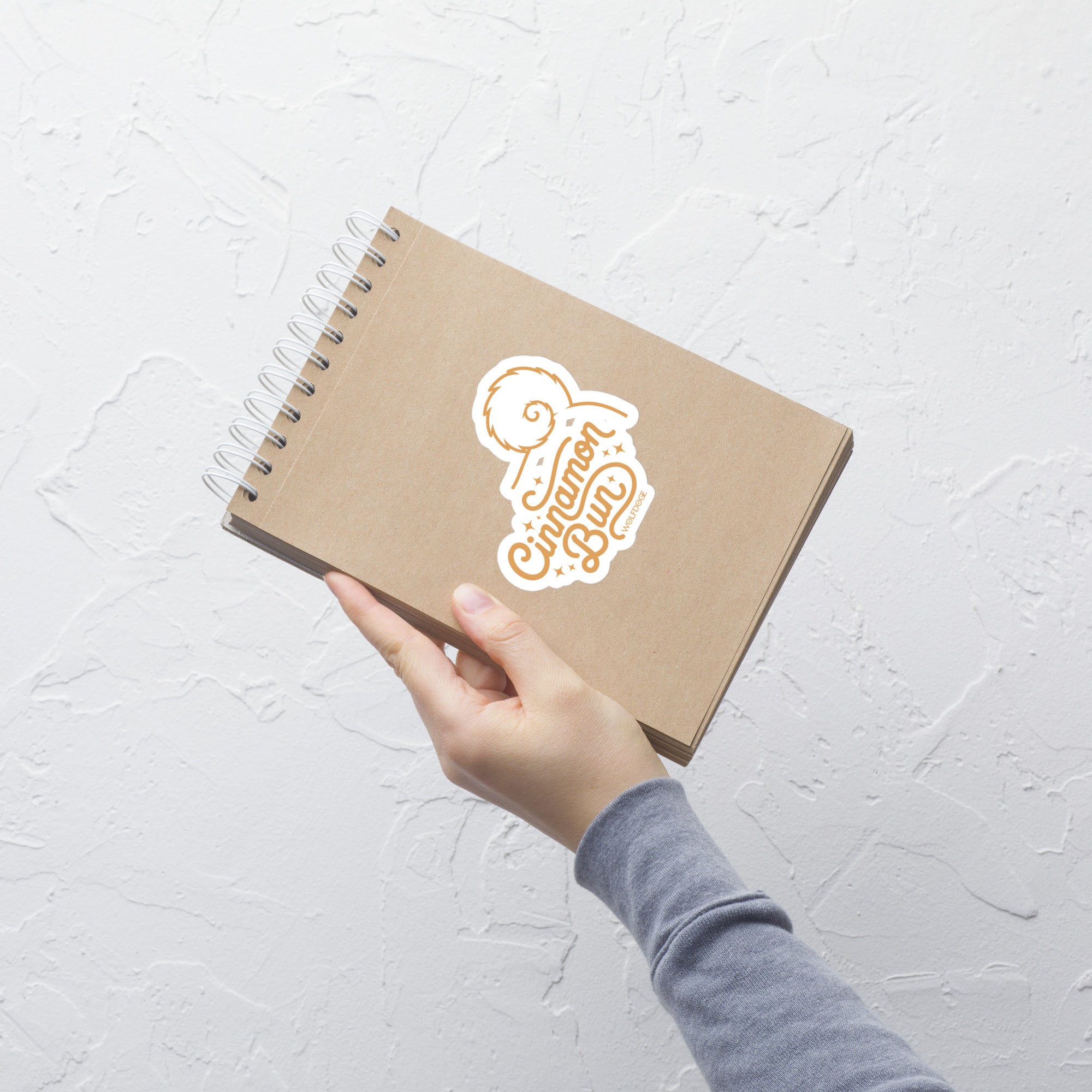 Cinnamon Bun Sticker | Shiba Inu Tail Vinyl Decal Sticker | 4"x4"