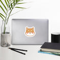 Load image into Gallery viewer, Smiley Shiba Sticker | Shiba Inu Smile Vinyl Decal Sticker | 4"x4"

