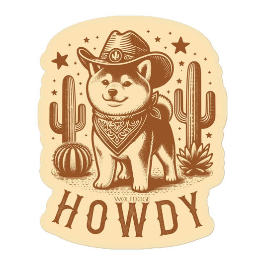 Howdy Pawtner Sticker