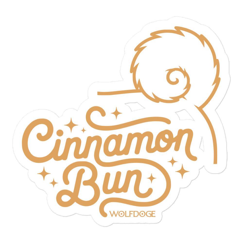 Cinnamon Bun Sticker | Shiba Inu Tail Vinyl Decal Sticker | 5.5"x5.5"