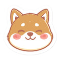 Load image into Gallery viewer, Smiley Shiba Sticker | Shiba Inu Smile Vinyl Decal Sticker | 5.5" x 5.5"
