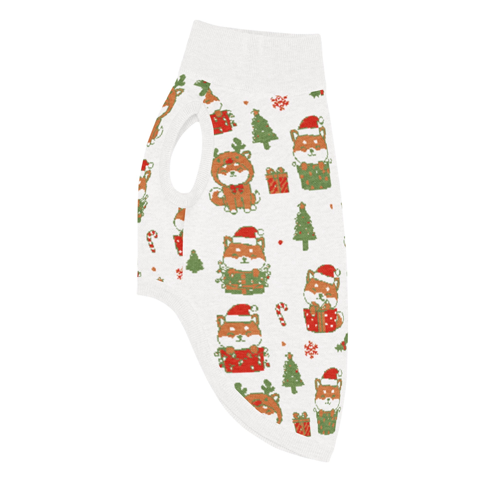 Shiba Inu Christmas Dog Sweater | Matching Dog & Owner Holiday Sweater | Side