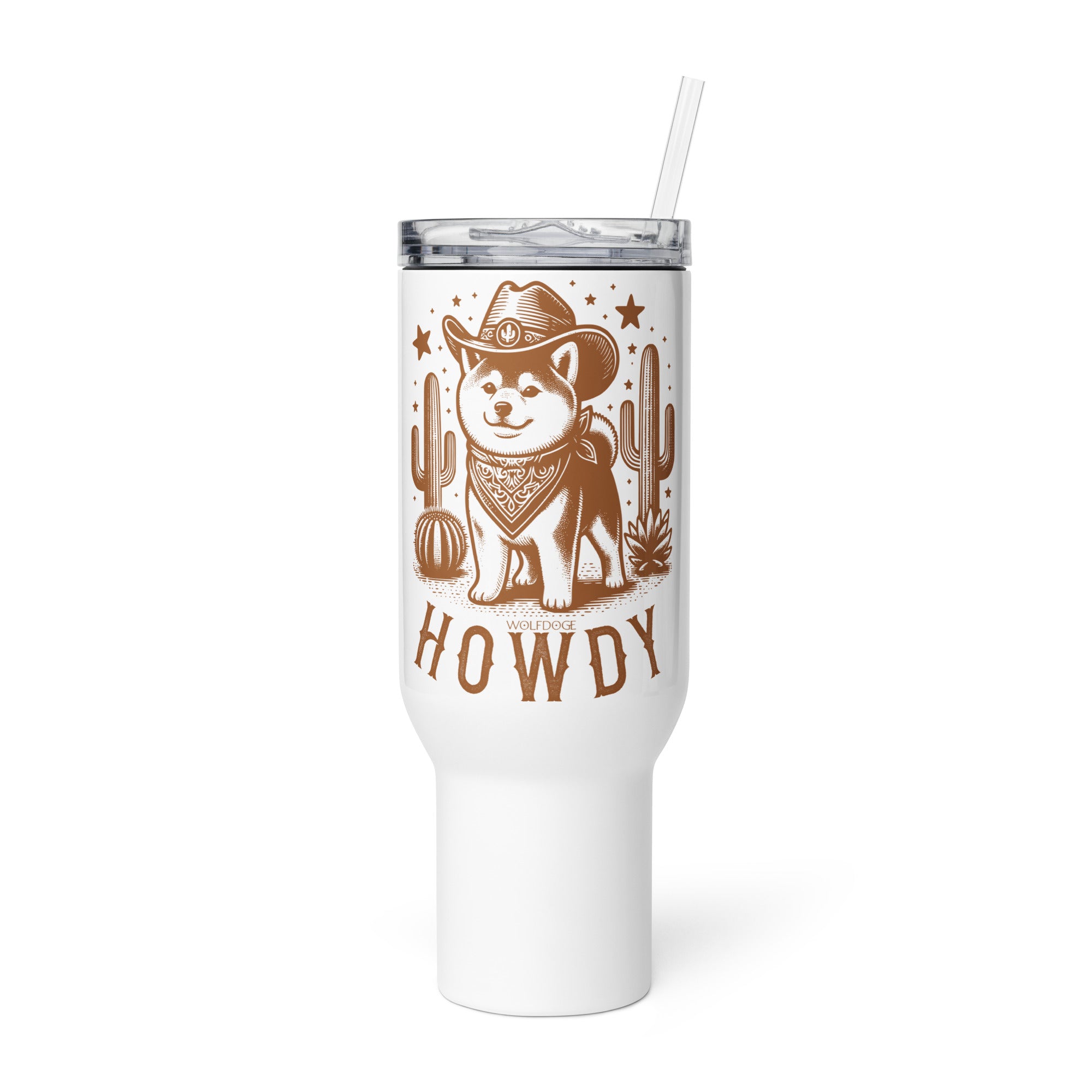 40 oz Howdy Pawtner Travel Mug