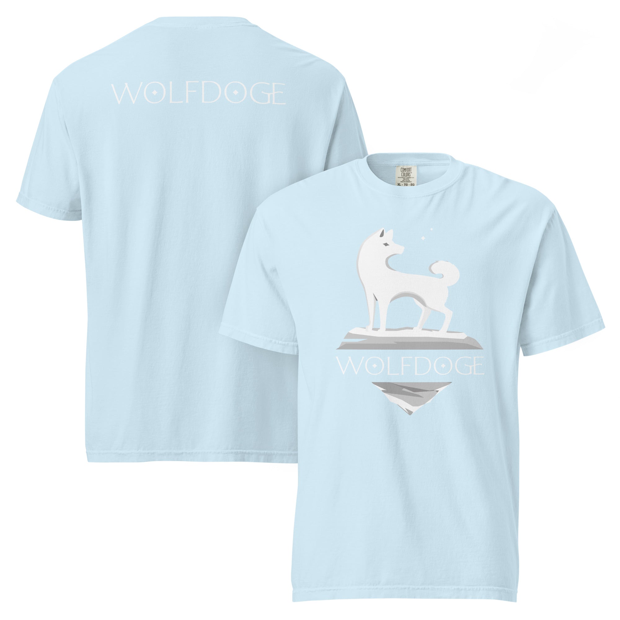 Wolfdoge Shiba Inu Logo Tee - Chambray