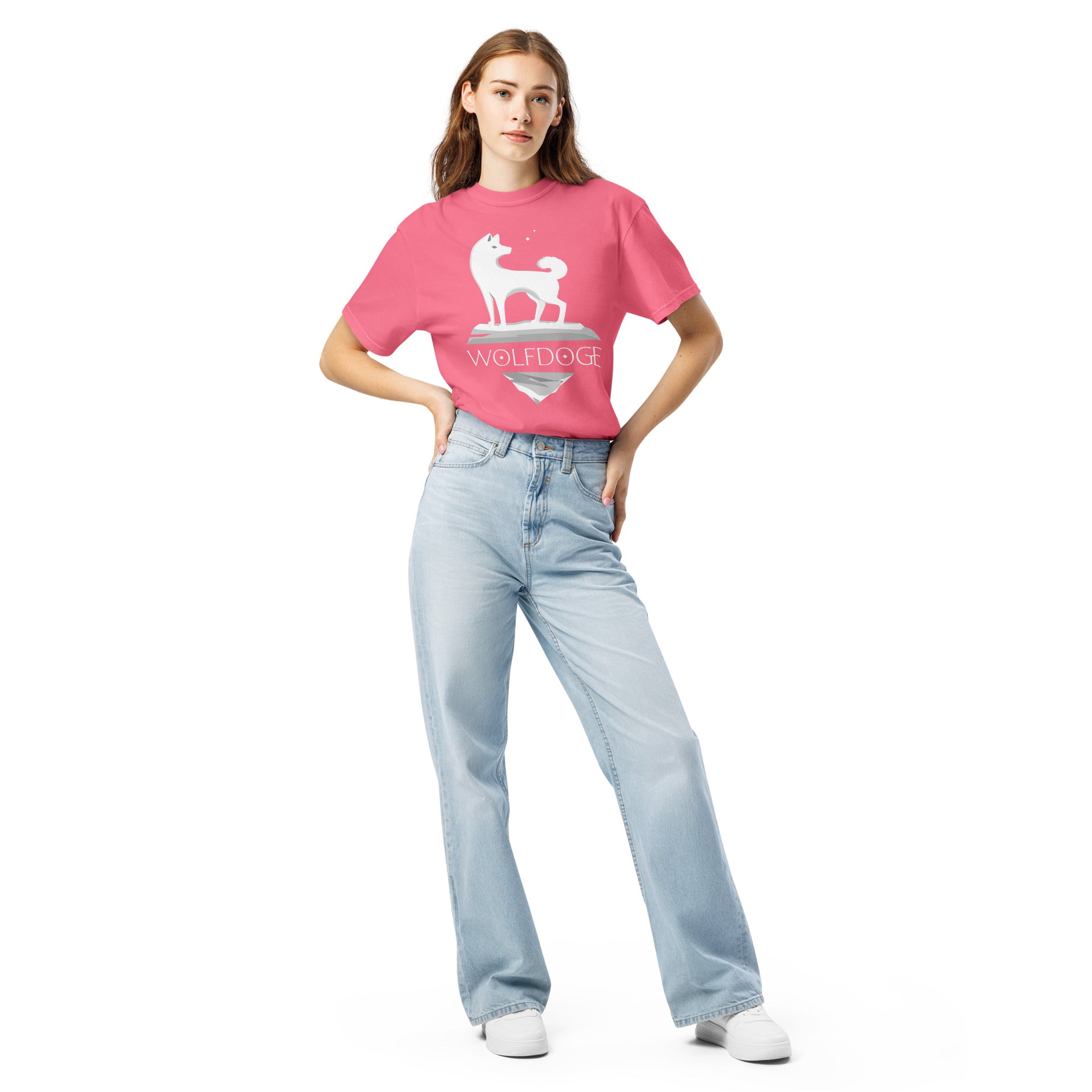 Wolfdoge Shiba Inu Logo Tee - Crunchberry