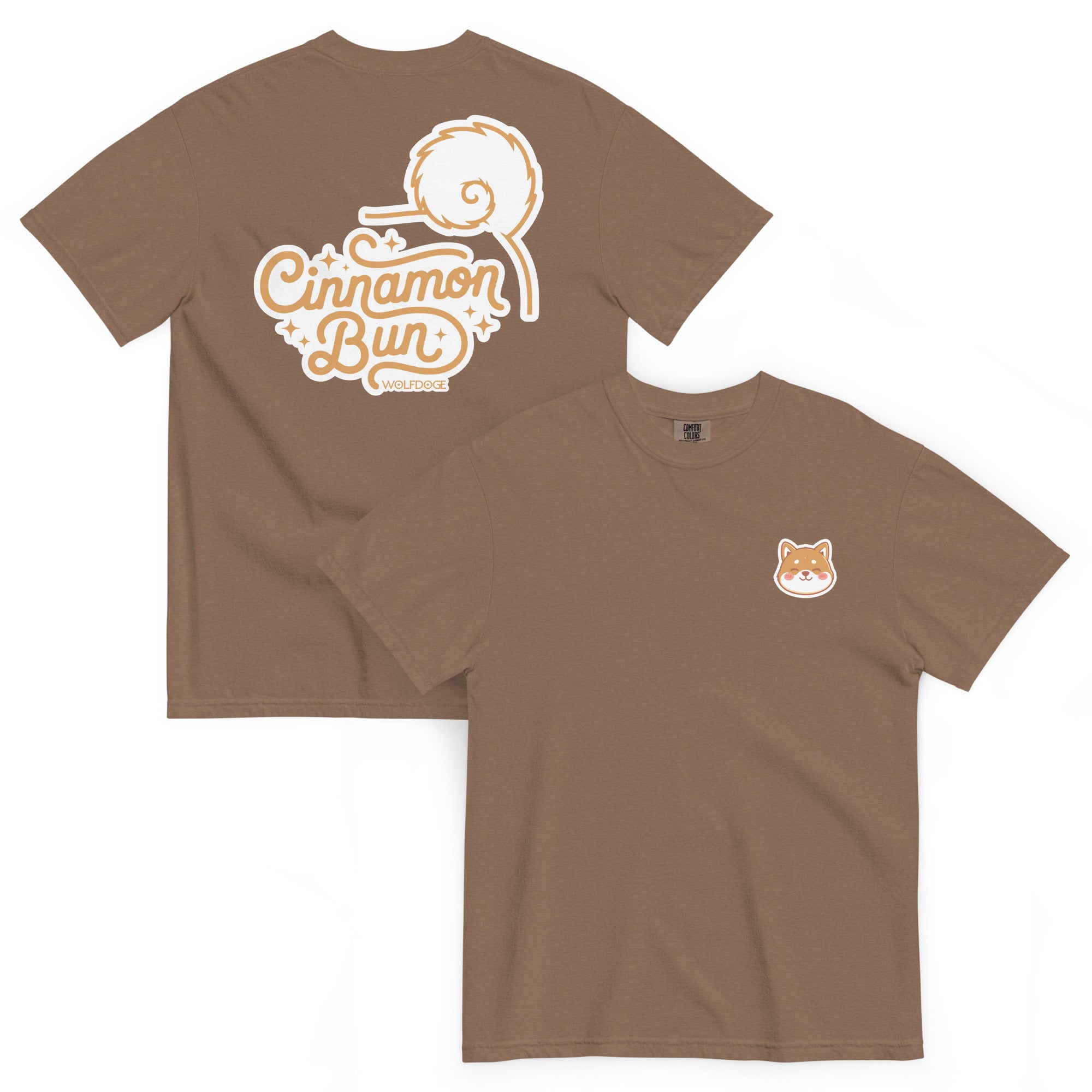 Cinnamon Bun Tee | Shiba Inu T-Shirt | Espresso