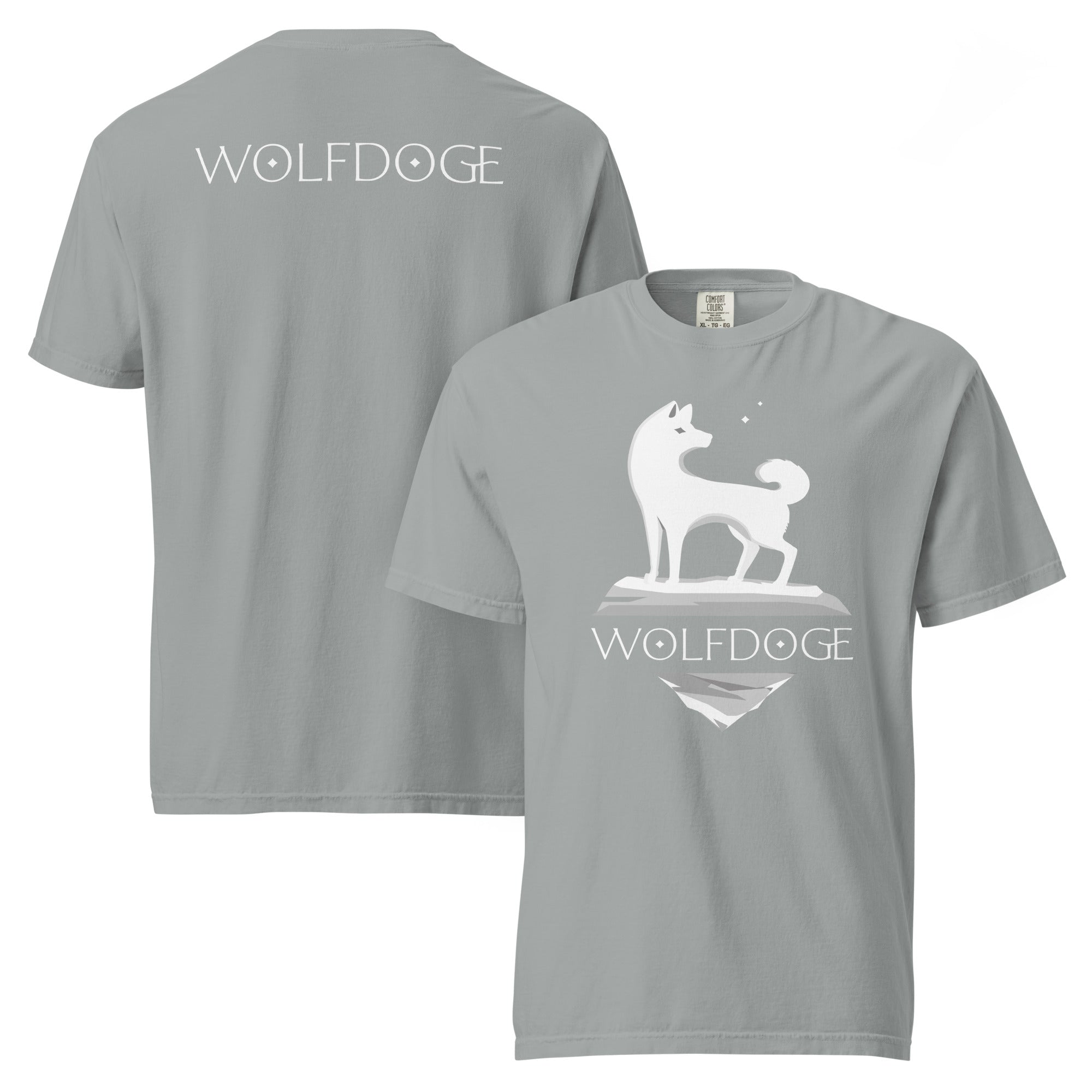 Wolfdoge Shiba Inu Logo Tee - Granite