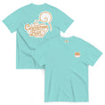 Load image into Gallery viewer, Cinnamon Bun Tee | Shiba Inu T-Shirt | Lagoon Blue
