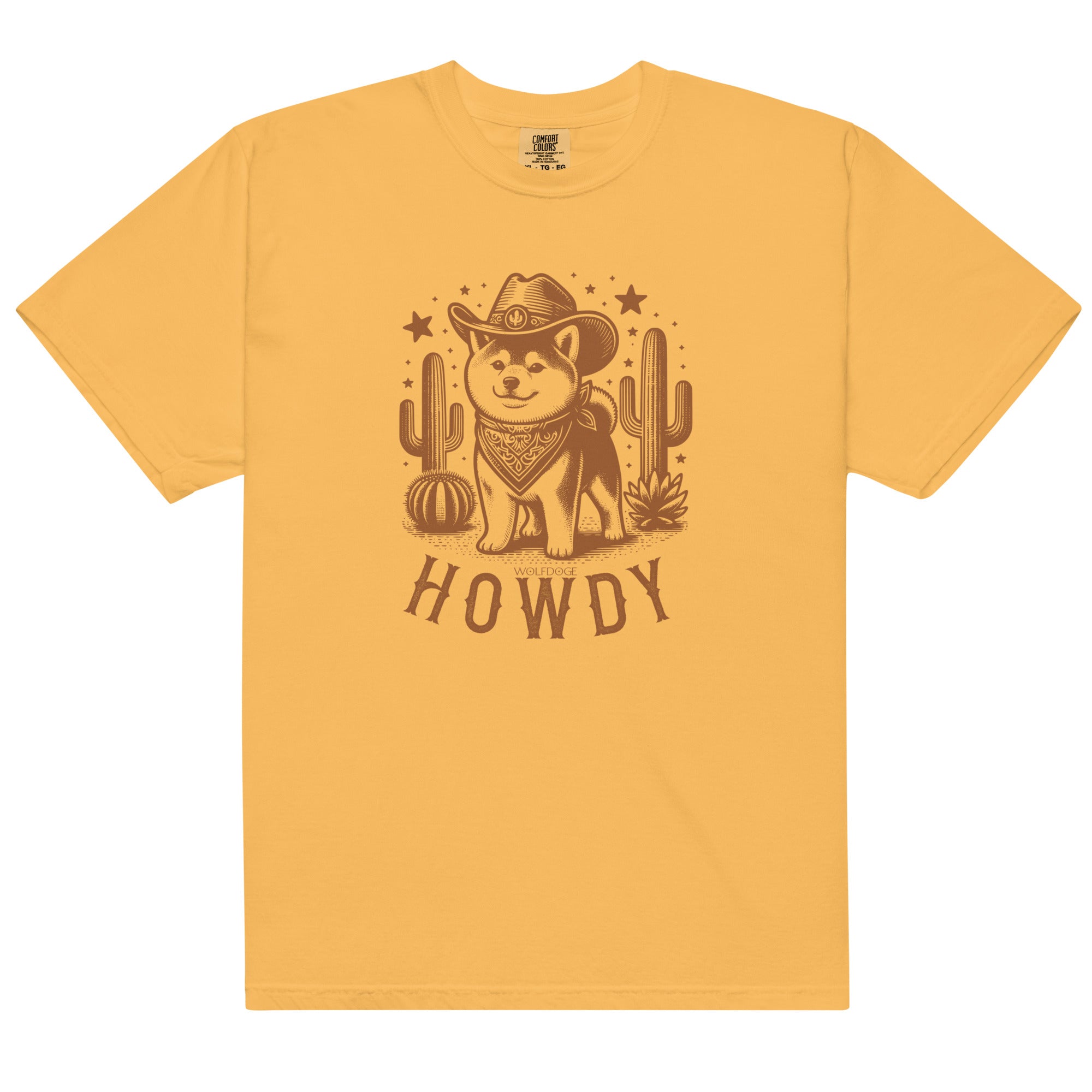 Howdy Pawtner Tee - Mustard