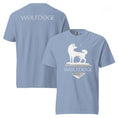 Load image into Gallery viewer, Wolfdoge Shiba Inu Logo Tee - Washed Denim
