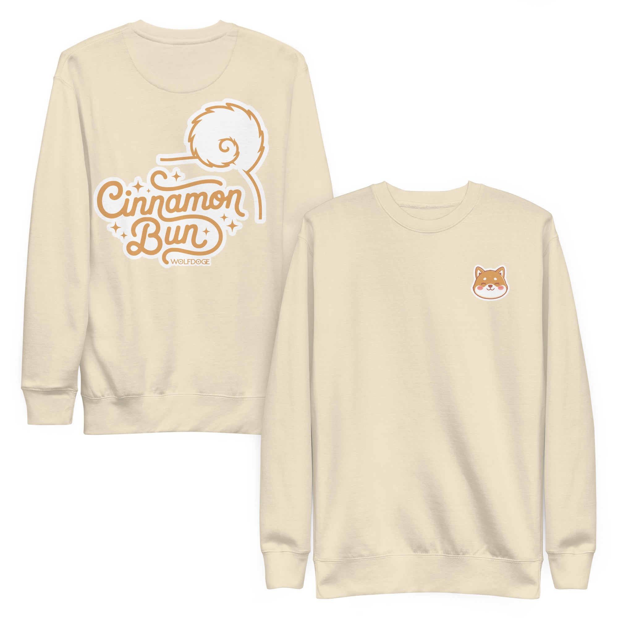 Cinnamon Bun Sweatshirt | Shiba Inu Sweatshirt | Bone
