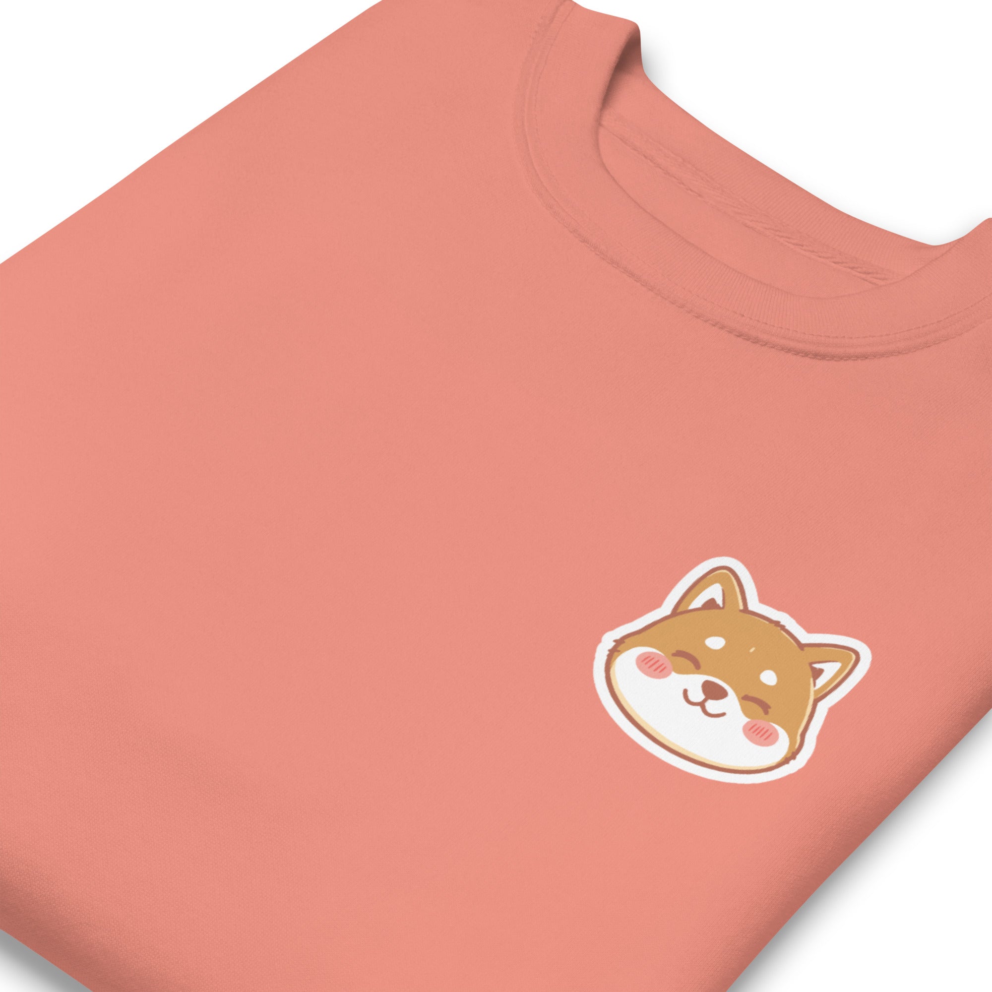 Cinnamon Bun Sweatshirt | Shiba Inu Sweatshirt | Dusty Rose
