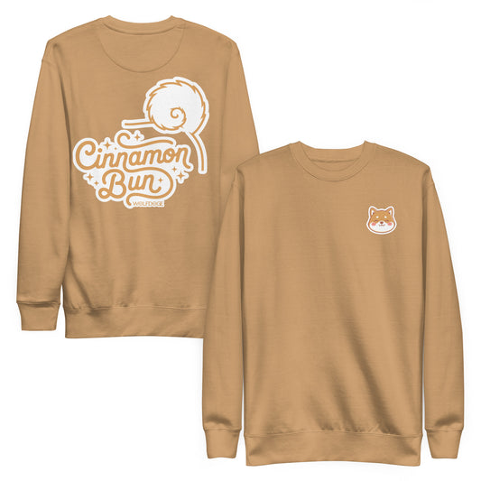 Cinnamon Bun Sweatshirt | Shiba Inu Sweatshirt | Khaki